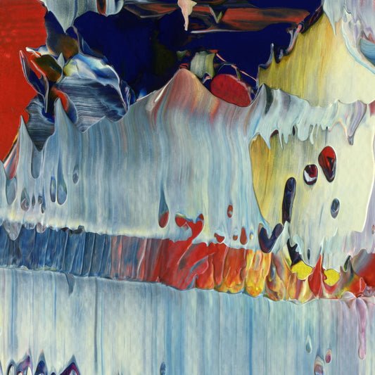 Smuggling Moon Crust A2 is an abstract oil-on-canvas artwork, a fractal of its parent painting Smuggling Moon Crust created by Anna Judd for the Scales Collection.