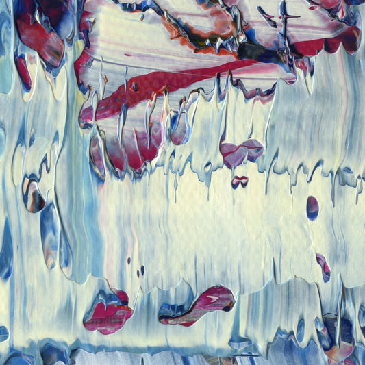 Smuggling Moon Crust C1 is an abstract oil-on-canvas artwork, a fractal of its parent painting Smuggling Moon Crust created by Anna Judd for the Scales Collection.