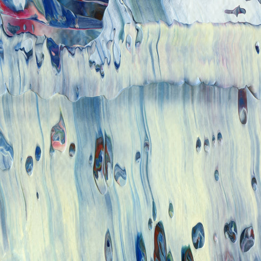 Smuggling Moon Crust D2 is an abstract oil-on-canvas artwork, a fractal of its parent painting Smuggling Moon Crust created by Anna Judd for the Scales Collection.
