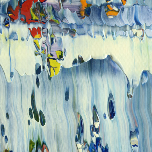 Smuggling Moon Crust D4 is an abstract oil-on-canvas artwork, a fractal of its parent painting Smuggling Moon Crust created by Anna Judd for the Scales Collection.