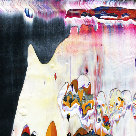 Sorrow Of Sancho A2 is an abstract oil-on-canvas artwork, a fractal of its parent painting Sorrow Of Sancho created by Anna Judd for the Scales Collection.