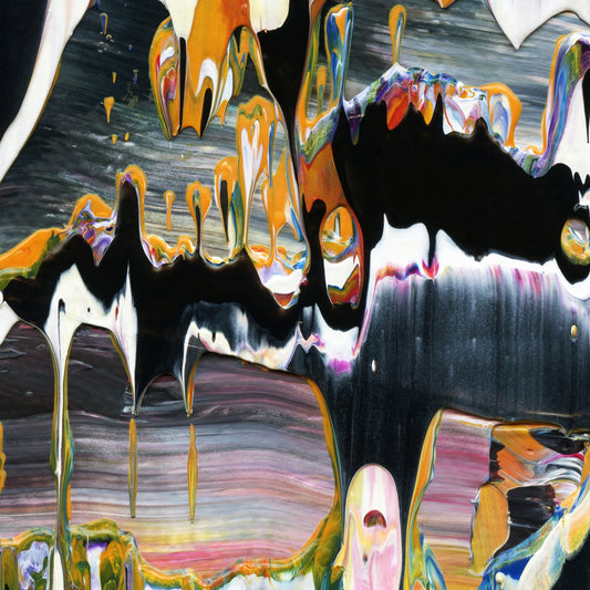 Sorrow Of Sancho B2 is an abstract oil-on-canvas artwork, a fractal of its parent painting Sorrow Of Sancho created by Anna Judd for the Scales Collection.