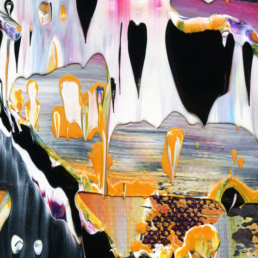 Sorrow Of Sancho B3 is an abstract oil-on-canvas artwork, a fractal of its parent painting Sorrow Of Sancho created by Anna Judd for the Scales Collection.