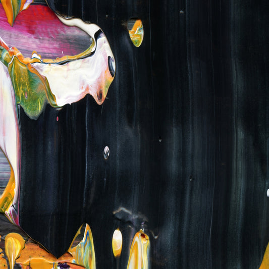 Sorrow Of Sancho B4 is an abstract oil-on-canvas artwork, a fractal of its parent painting Sorrow Of Sancho created by Anna Judd for the Scales Collection.