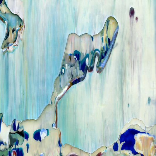 Spiritu Astra C3 is an abstract oil-on-canvas artwork, a fractal of its parent painting Spiritu Astra created by Anna Judd for the Scales Collection.
