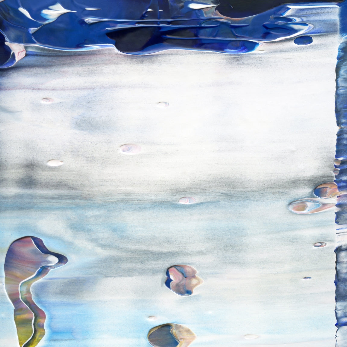 Spiritual Wipeout A1 is an abstract oil-on-canvas artwork, a fractal of its parent painting Spiritual Wipeout created by Anna Judd for the Scales Collection.