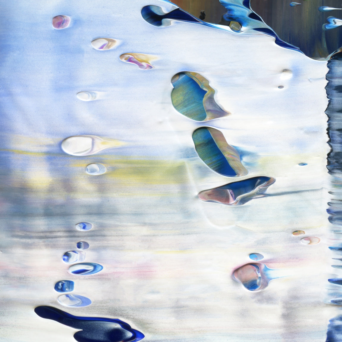 Spiritual Wipeout E1 is an abstract oil-on-canvas artwork, a fractal of its parent painting Spiritual Wipeout created by Anna Judd for the Scales Collection.