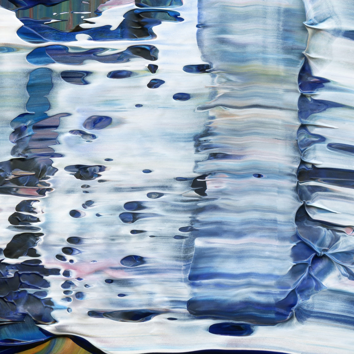 Spiritual Wipeout E3 is an abstract oil-on-canvas artwork, a fractal of its parent painting Spiritual Wipeout created by Anna Judd for the Scales Collection.