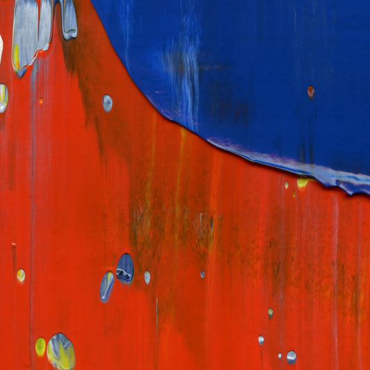 Stargazing on Vesuvius B3 is an abstract oil-on-canvas artwork, a fractal of its parent painting Stargazing on Vesuvius created by Anna Judd for the Scales Collection.