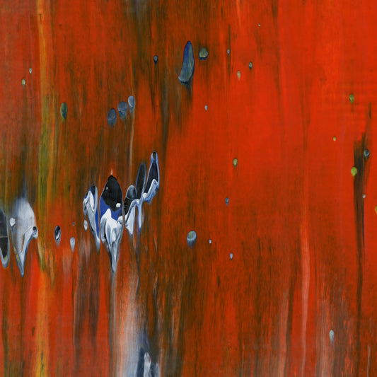Stargazing on Vesuvius D3 is an abstract oil-on-canvas artwork, a fractal of its parent painting Stargazing on Vesuvius created by Anna Judd for the Scales Collection.