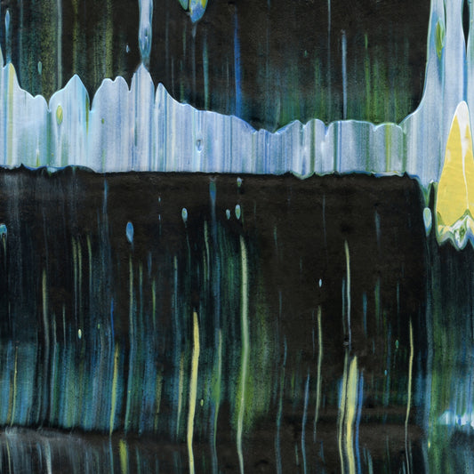 Stephen Hawking's Middle Finger D1 is an abstract oil-on-canvas artwork, a fractal of its parent painting Stephen Hawking's Middle Finger created by Anna Judd for the Scales Collection.