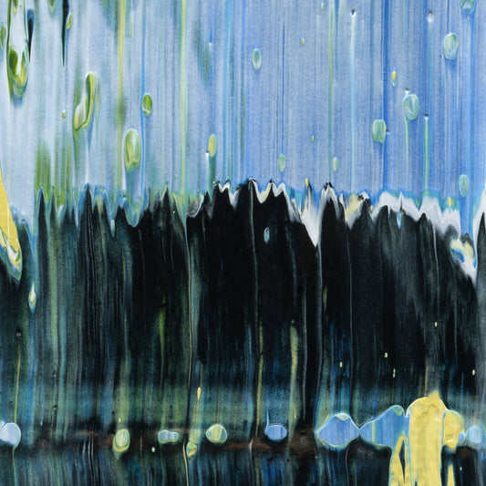 Stephen Hawking's Middle Finger D2 is an abstract oil-on-canvas artwork, a fractal of its parent painting Stephen Hawking's Middle Finger created by Anna Judd for the Scales Collection.