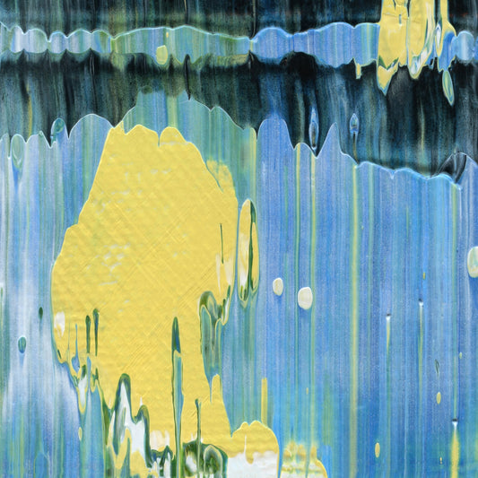 Stephen Hawking's Middle Finger E2 is an abstract oil-on-canvas artwork, a fractal of its parent painting Stephen Hawking's Middle Finger created by Anna Judd for the Scales Collection.