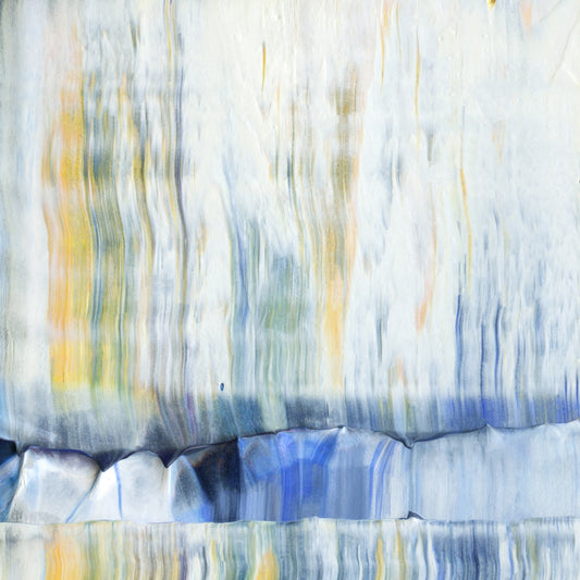 Subterranean Hematoma B1 is an abstract oil-on-canvas artwork, a fractal of its parent painting Subterranean Hematoma created by Anna Judd for the Scales Collection.
