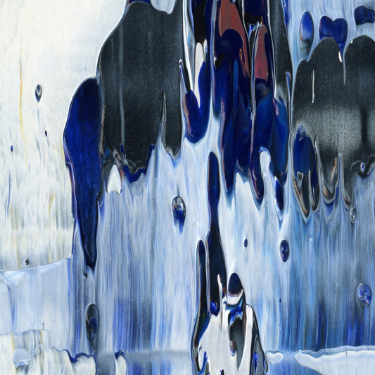 Subterranean Hematoma B2 is an abstract oil-on-canvas artwork, a fractal of its parent painting Subterranean Hematoma created by Anna Judd for the Scales Collection.