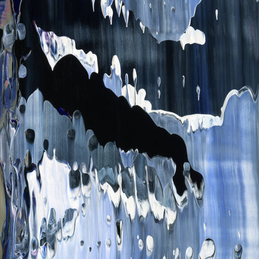 Subterranean Hematoma E1 is an abstract oil-on-canvas artwork, a fractal of its parent painting Subterranean Hematoma created by Anna Judd for the Scales Collection.
