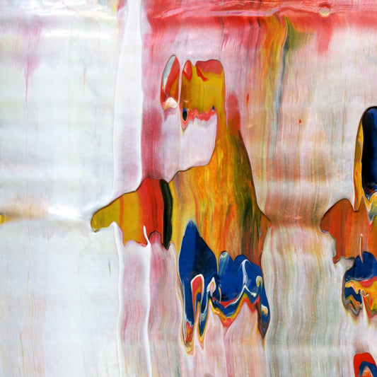 Suddenly Unfettered A1 is an abstract oil-on-canvas artwork, a fractal of its parent painting Suddenly Unfettered created by Anna Judd for the Scales Collection.