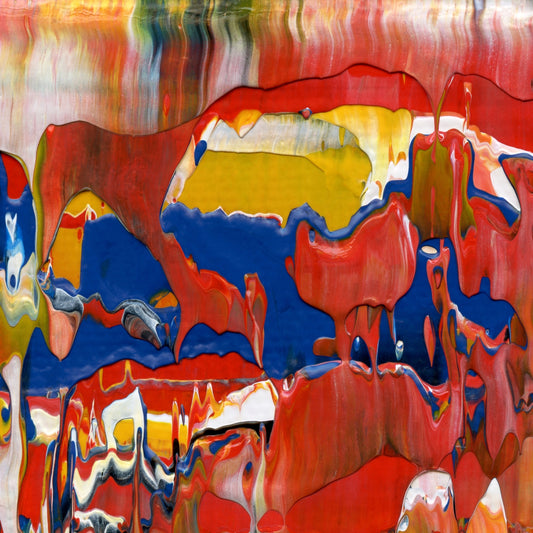 Suddenly Unfettered A2 is an abstract oil-on-canvas artwork, a fractal of its parent painting Suddenly Unfettered created by Anna Judd for the Scales Collection.
