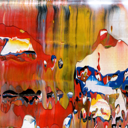 Suddenly Unfettered A3 is an abstract oil-on-canvas artwork, a fractal of its parent painting Suddenly Unfettered created by Anna Judd for the Scales Collection.
