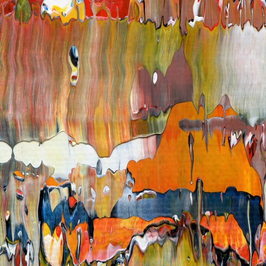 Suddenly Unfettered B3 is an abstract oil-on-canvas artwork, a fractal of its parent painting Suddenly Unfettered created by Anna Judd for the Scales Collection.