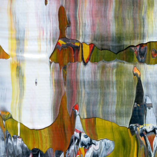 Suddenly Unfettered C1 is an abstract oil-on-canvas artwork, a fractal of its parent painting Suddenly Unfettered created by Anna Judd for the Scales Collection.