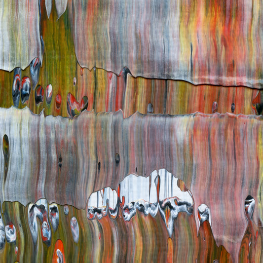 Suddenly Unfettered C2 is an abstract oil-on-canvas artwork, a fractal of its parent painting Suddenly Unfettered created by Anna Judd for the Scales Collection.