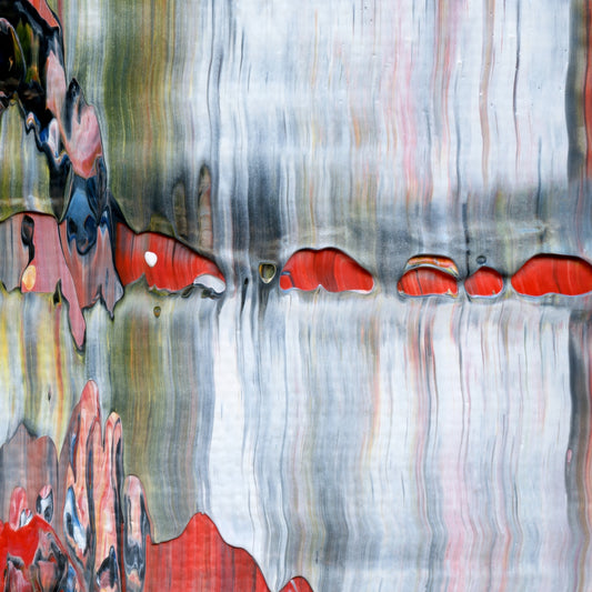 Suddenly Unfettered C4 is an abstract oil-on-canvas artwork, a fractal of its parent painting Suddenly Unfettered created by Anna Judd for the Scales Collection.