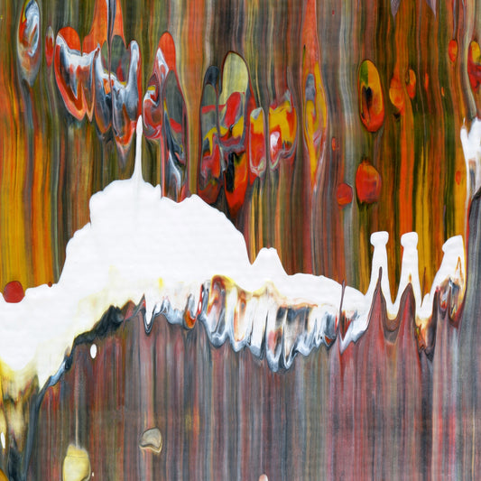 Suddenly Unfettered D2 is an abstract oil-on-canvas artwork, a fractal of its parent painting Suddenly Unfettered created by Anna Judd for the Scales Collection.