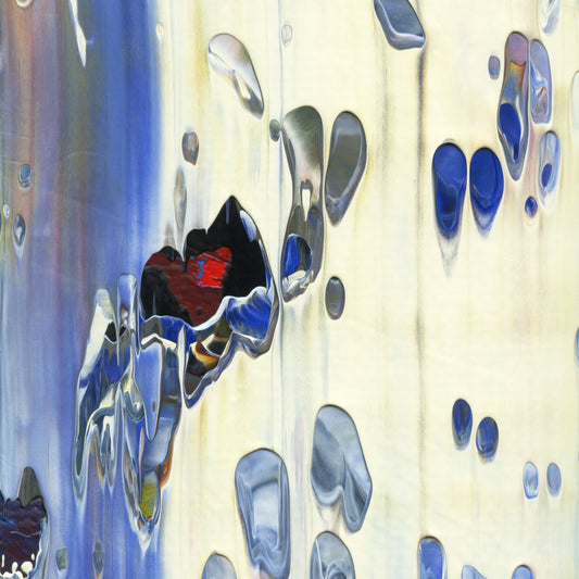 Sunshine Barrelride B4 is an abstract oil-on-canvas artwork, a fractal of its parent painting Sunshine Barrelride created by Anna Judd for the Scales Collection.