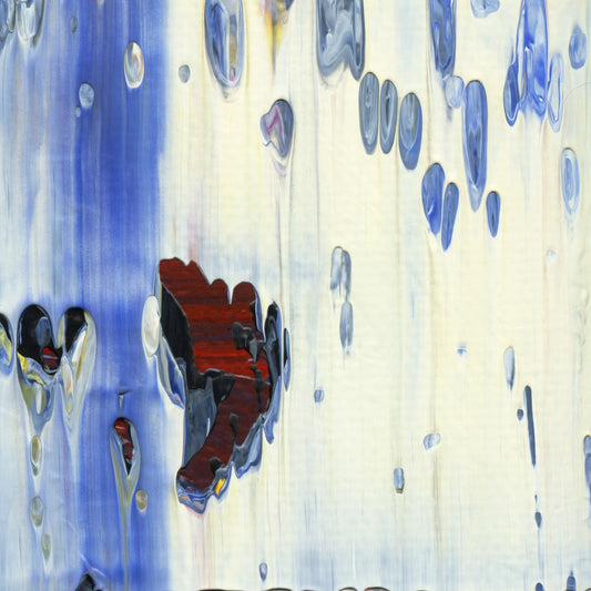 Sunshine Barrelride C4 is an abstract oil-on-canvas artwork, a fractal of its parent painting Sunshine Barrelride created by Anna Judd for the Scales Collection.