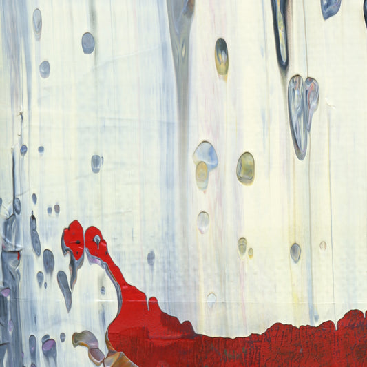 Sunshine Barrelride E1 is an abstract oil-on-canvas artwork, a fractal of its parent painting Sunshine Barrelride created by Anna Judd for the Scales Collection.