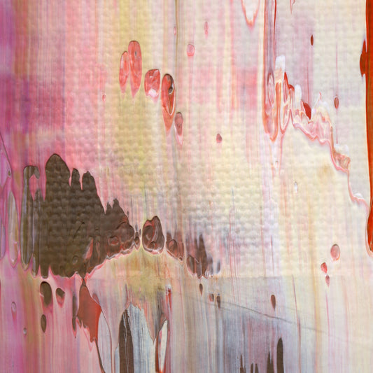 Superfluous Verbosity F1 is an abstract oil-on-canvas artwork, a fractal of its parent painting Superfluous Verbosity created by Anna Judd for the Scales Collection.