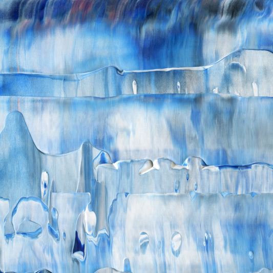 Surprising Surmounting A3 is an abstract oil-on-canvas artwork, a fractal of its parent painting Surprising Surmounting created by Anna Judd for the Scales Collection.