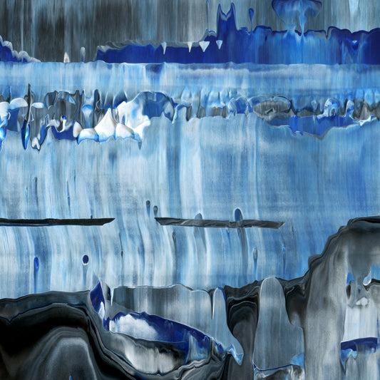 Surprising Surmounting D3 is an abstract oil-on-canvas artwork, a fractal of its parent painting Surprising Surmounting created by Anna Judd for the Scales Collection.