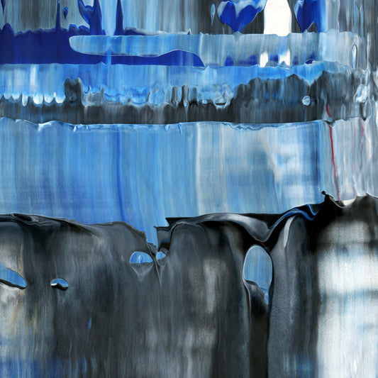 Surprising Surmounting D4 is an abstract oil-on-canvas artwork, a fractal of its parent painting Surprising Surmounting created by Anna Judd for the Scales Collection.