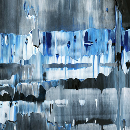 Surprising Surmounting E2 is an abstract oil-on-canvas artwork, a fractal of its parent painting Surprising Surmounting created by Anna Judd for the Scales Collection.