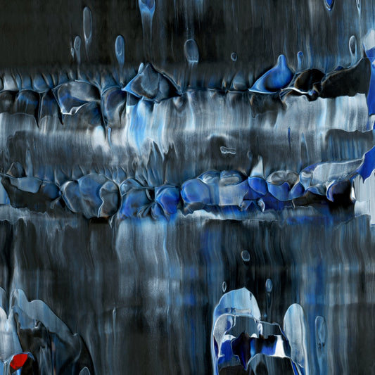 Surprising Surmounting F1 is an abstract oil-on-canvas artwork, a fractal of its parent painting Surprising Surmounting created by Anna Judd for the Scales Collection.