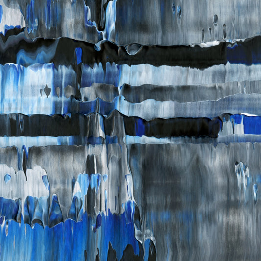 Surprising Surmounting F3 is an abstract oil-on-canvas artwork, a fractal of its parent painting Surprising Surmounting created by Anna Judd for the Scales Collection.