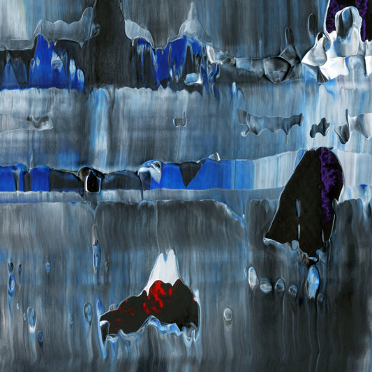 Surprising Surmounting F4 is an abstract oil-on-canvas artwork, a fractal of its parent painting Surprising Surmounting created by Anna Judd for the Scales Collection.