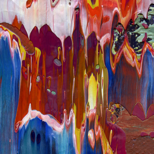 Surrender at Xanadu A2 is an abstract oil-on-canvas artwork, a fractal of its parent painting Surrender at Xanadu created by Anna Judd for the Scales Collection.