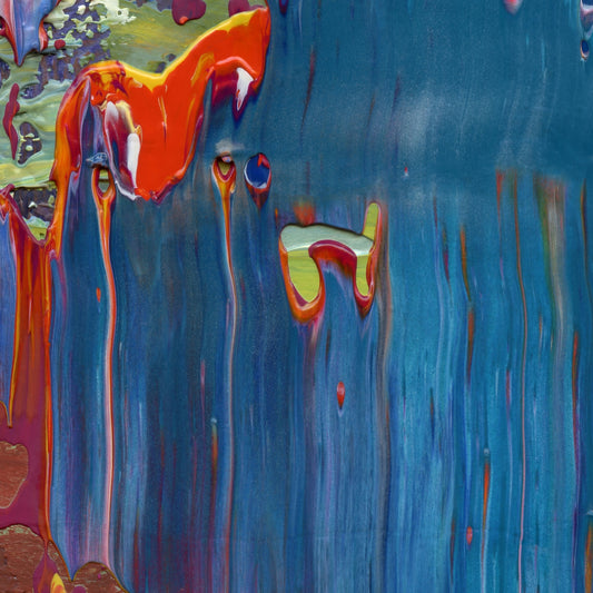 Surrender at Xanadu A3 is an abstract oil-on-canvas artwork, a fractal of its parent painting Surrender at Xanadu created by Anna Judd for the Scales Collection.