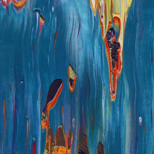 Surrender at Xanadu A4 is an abstract oil-on-canvas artwork, a fractal of its parent painting Surrender at Xanadu created by Anna Judd for the Scales Collection.