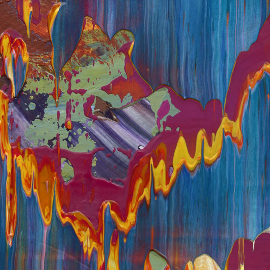Surrender at Xanadu B3 is an abstract oil-on-canvas artwork, a fractal of its parent painting Surrender at Xanadu created by Anna Judd for the Scales Collection.