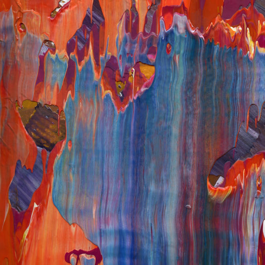 Surrender at Xanadu D1 is an abstract oil-on-canvas artwork, a fractal of its parent painting Surrender at Xanadu created by Anna Judd for the Scales Collection.