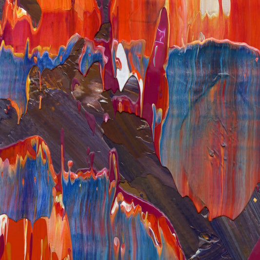 Surrender at Xanadu D2 is an abstract oil-on-canvas artwork, a fractal of its parent painting Surrender at Xanadu created by Anna Judd for the Scales Collection.