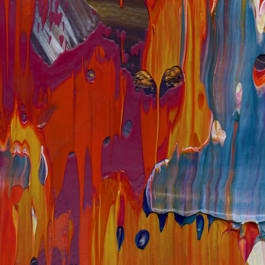 Surrender at Xanadu E3 is an abstract oil-on-canvas artwork, a fractal of its parent painting Surrender at Xanadu created by Anna Judd for the Scales Collection.