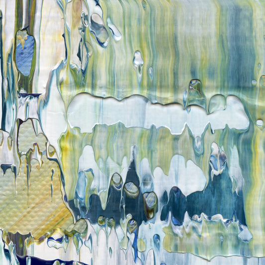 Take Me To Eleusis B3 is an abstract oil-on-canvas artwork, a fractal of its parent painting Take Me To Eleusis created by Anna Judd for the Scales Collection.