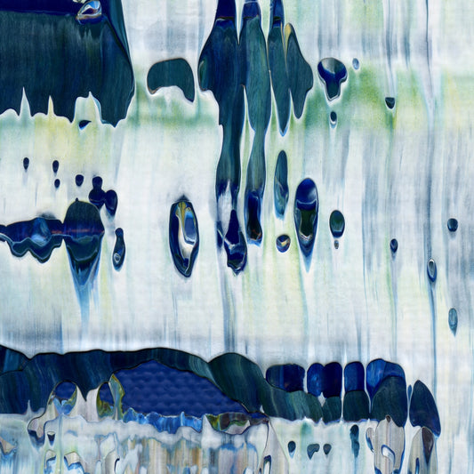 Take Me To Eleusis C2 is an abstract oil-on-canvas artwork, a fractal of its parent painting Take Me To Eleusis created by Anna Judd for the Scales Collection.