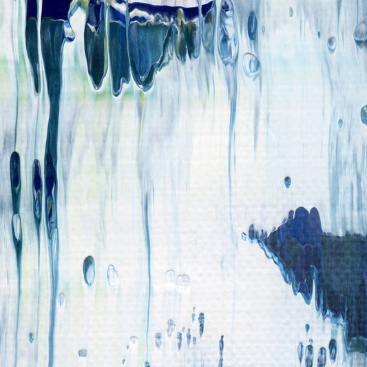 Take Me To Eleusis C3 is an abstract oil-on-canvas artwork, a fractal of its parent painting Take Me To Eleusis created by Anna Judd for the Scales Collection.