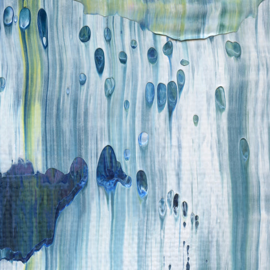 Take Me To Eleusis C4 is an abstract oil-on-canvas artwork, a fractal of its parent painting Take Me To Eleusis created by Anna Judd for the Scales Collection.